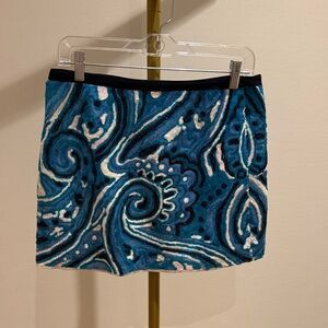 Blue Sequin Mini Skirt - Women's